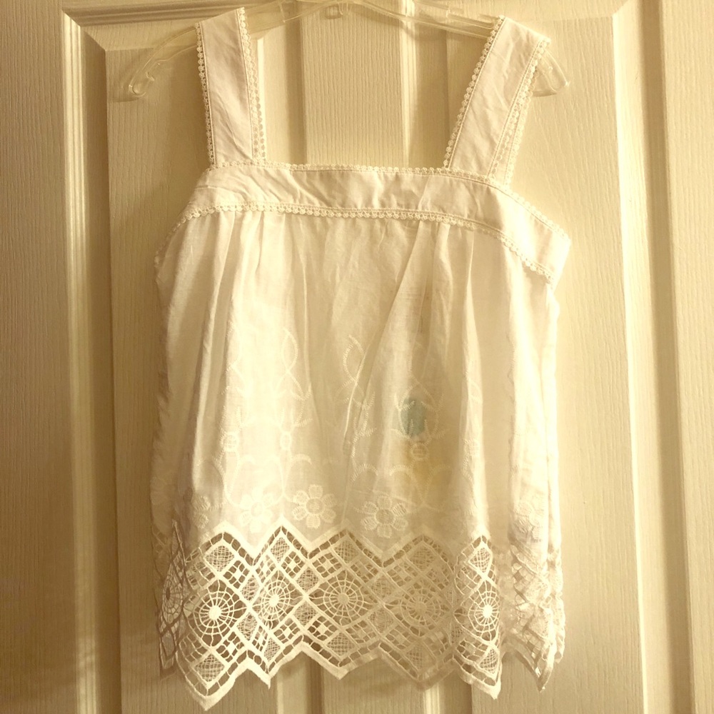 Crescent Crochet Detail Top